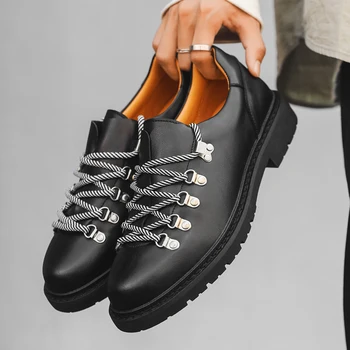 Scarpe in pelle Scarpe da lavoro casual per uomo Abito moda Tenis De Hombre Mocassini Mokasin Tenis Caballero Sneakers firmate 1