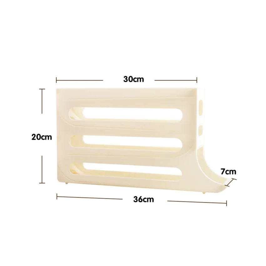 Egg Carton Egg Sliding Storage Container 4-Layer Sliding Rail Shelf Eggs Organizer Eggs Refrigerator Stand Accessory Kitchen Supplies