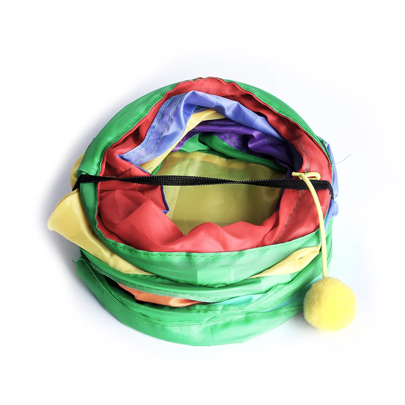 Hamster Toys Rat Guinea Pig Tunnel Indoor Small Animal 3-way Collapsible Toy Pets Supplies hamster toy maze hamster cage tunnel small pet tunnel