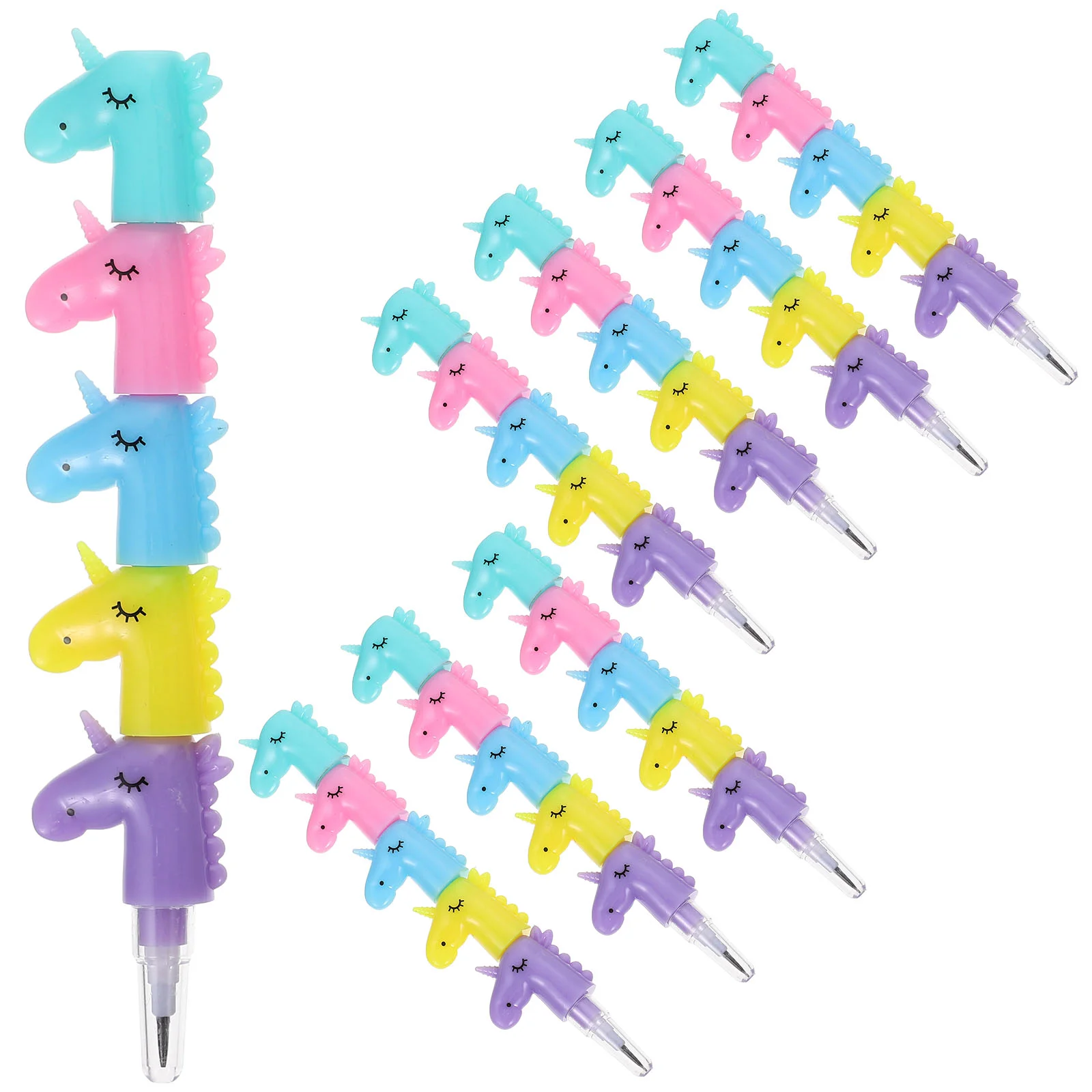 

Stackable Pencils Decorative Pencils Kids Stationery Stacking Pencils Unicorn Pencils Kids Party Stackable Pencils Decor