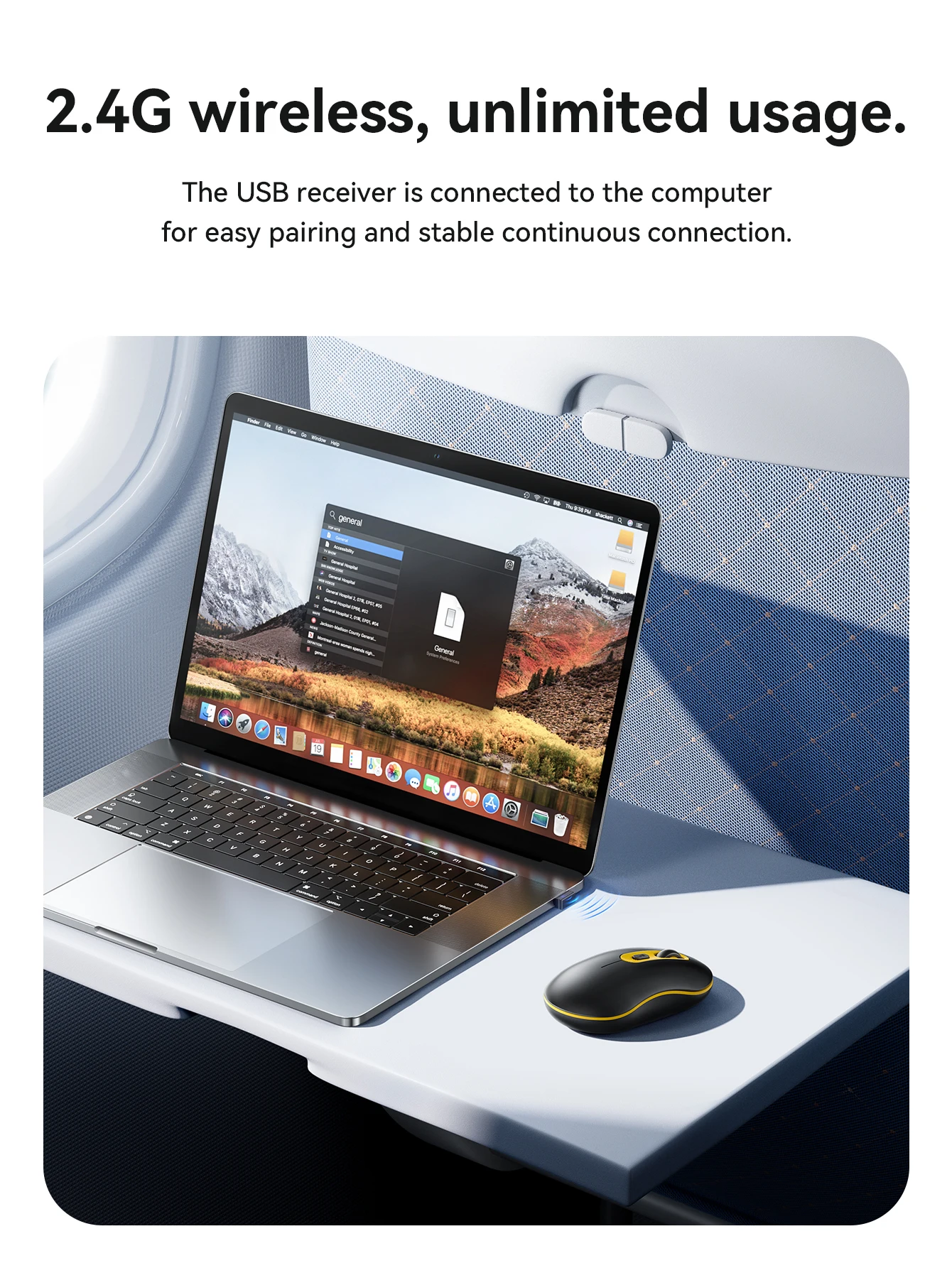 HOCO GM21 2.4G Wireless Mouse 1600 DPI Silent & Ergonomic