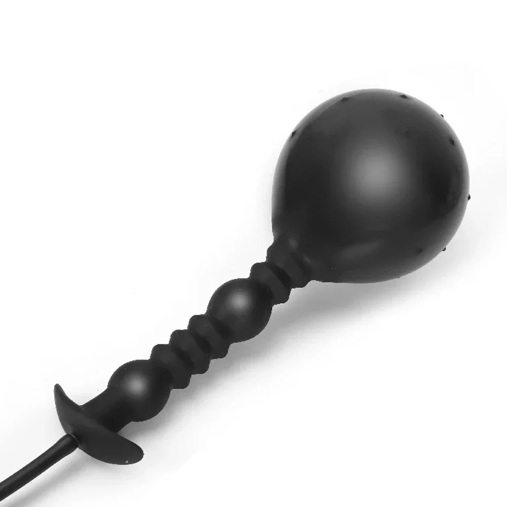 Large Dildo Inflatable Anal Plug Vagina Anus Dilator Silicone Buttplug Expandable Adult Sex Toys For Women Men Gay Masturbation