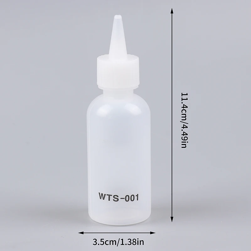 /KQM/1pc 50ML WTS-001 디스펜서용 바늘이 있는 플라스틱 액체 알코올, 휴대폰 PCB 용접 수리용 로진 솔더 플럭스 페이스트