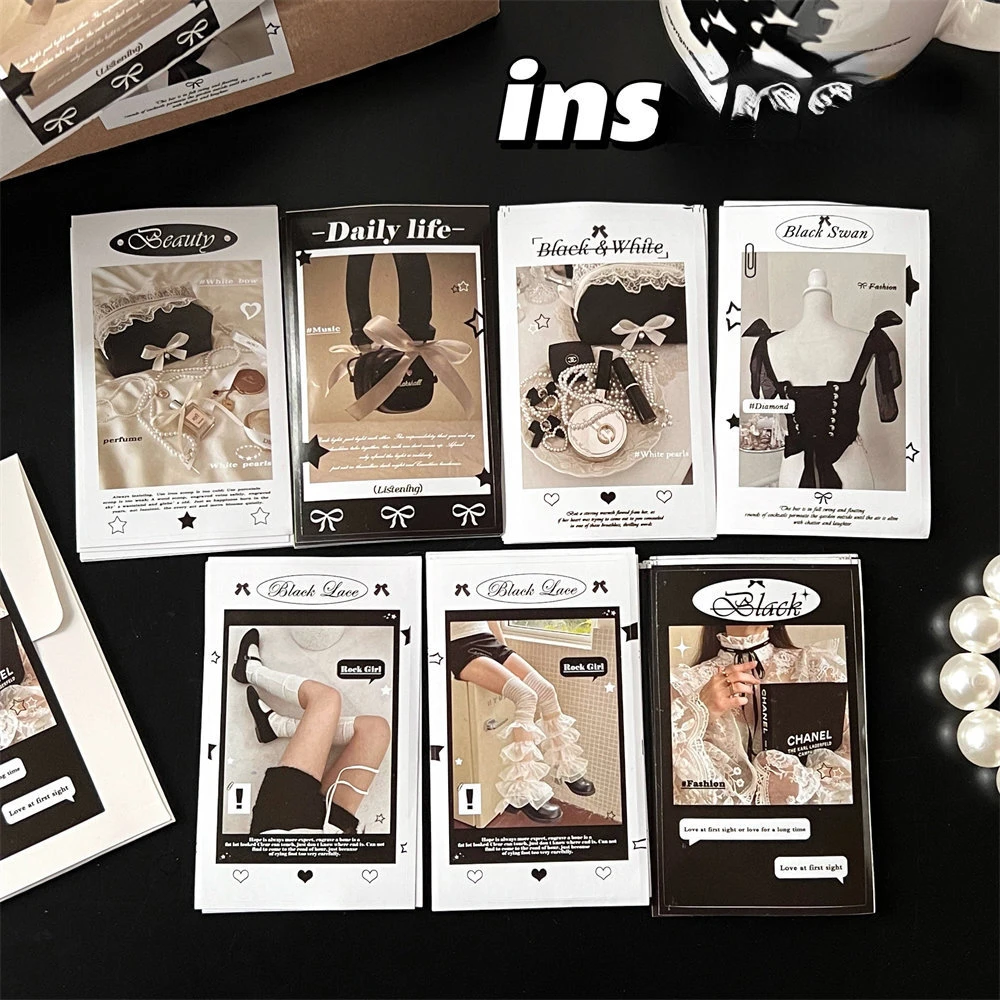 

7 стилей, модные стикеры в стиле Ins для уплотнения карт, бумажный пакет, милые Упаковочные пакеты в виде сердца для девушек, Подарочная наклейка