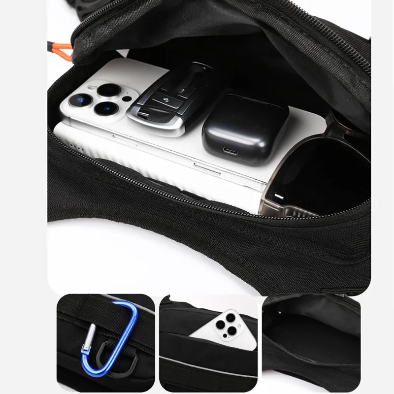 Nylon Chest Bag for Men Running Hiking Cycling Outdoor