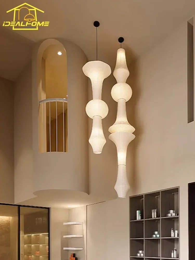 Japanese Design Akari Noguchi Yong Pendant Lights LED E27 Wabi-sabi Modern Hanging Lamp for Living Room Sofas Home Decor Bedroom