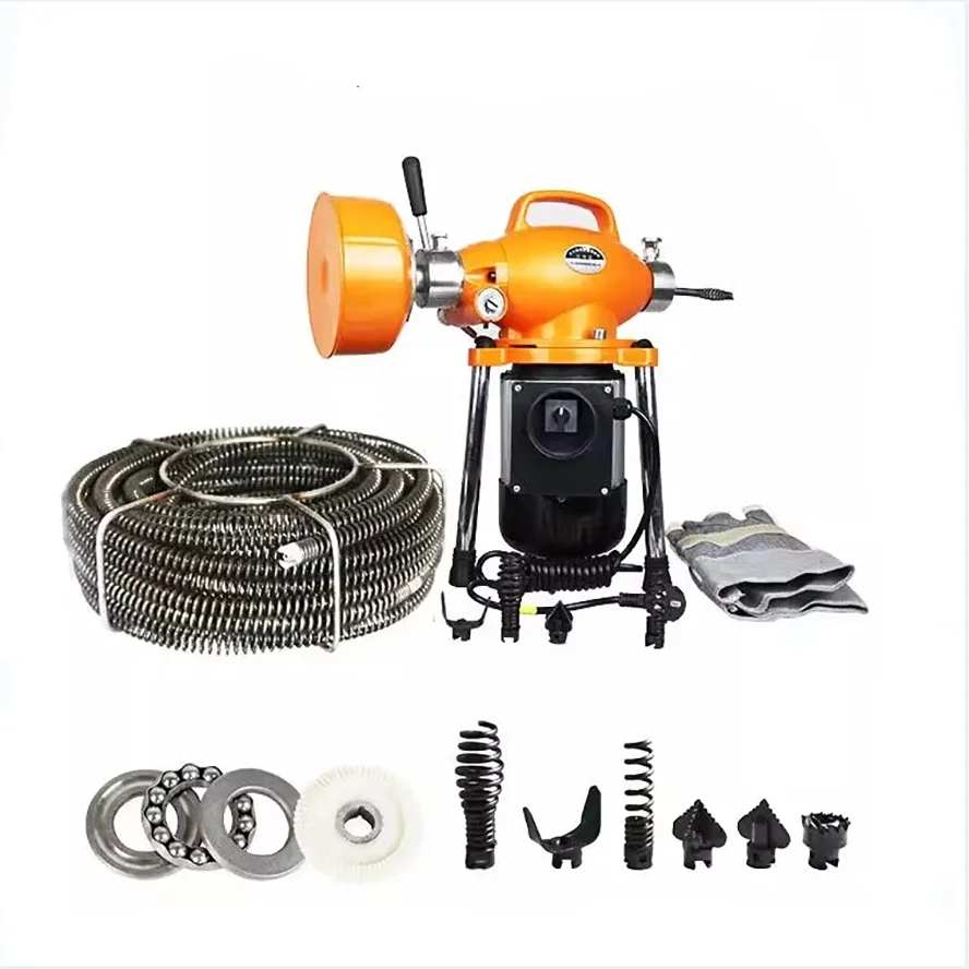 Drain Cleaner Machine Electric Pipe Dredging Sewer Tools Professional Clear Toilet Blockage Drain Cleaning Machine 6
