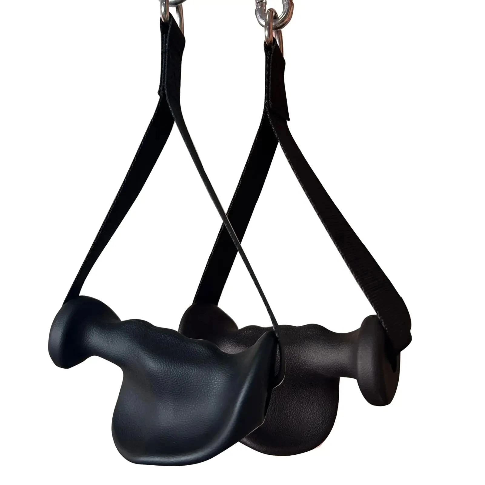 D Handle Grip Pulley Gym Cable Machine Accessories Triceps Trainer Tension Rope Triceps Rope Downward Pressure Exercise