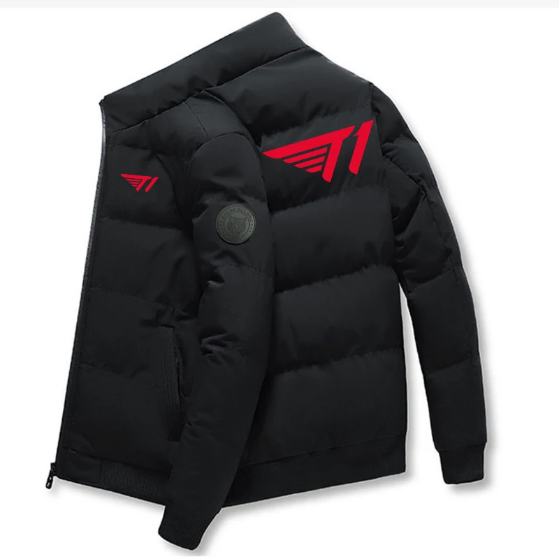 

2023 Autumn/Winter New Warm and Fashionable Parka Coat Men's Outdoor Leisure Windproof Zipper Stand Neck Coat Parka Coat T1