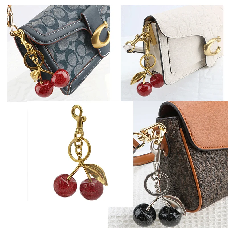 Cherry Charm Handbag Pendant Keychain for Women's Exquisite