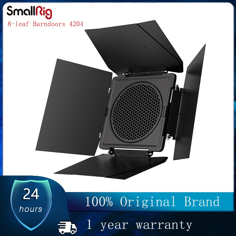 

SmallRig RA-BD08 8-leaf Barndoors 4204 Bowens Mount Compatible with Most Lights for SmallRig RC220 Photography Video Light
