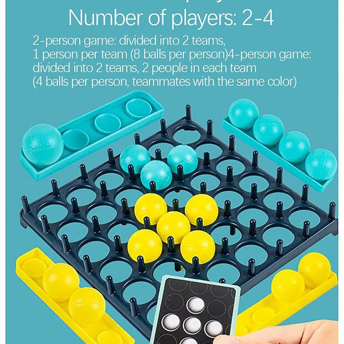 Family Party Bounce ball game parent-child interaction hand to hand bouncing ball board game Birthday Gifts Toy 2