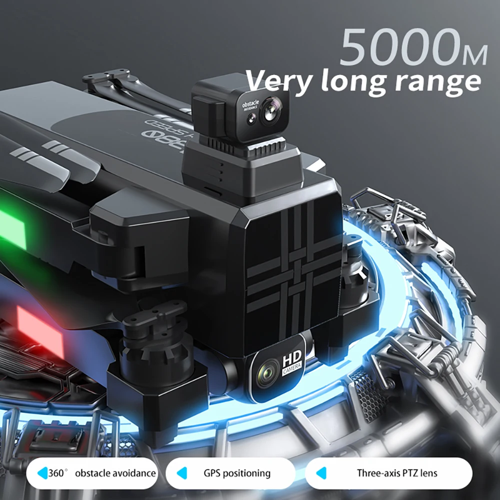A380/AE6 8K Drone professionale RC Drone con fotocamera HD 5G Wifi Mini Drone 360 ° evitamento ostacoli FPV Drone giocattolo Drone a tre assi - Image 2