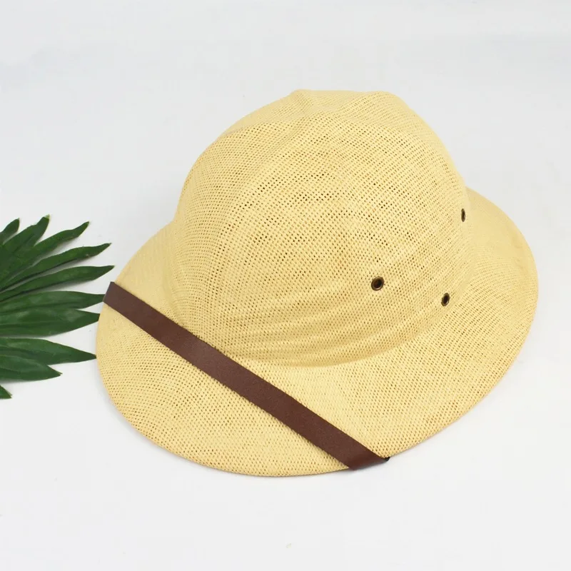 Vietnam War Army Hat British Explorer Straw Helmet Summer Boater Bucket Sun Hats Unisex Jungle Miners sun protection hat sun hat