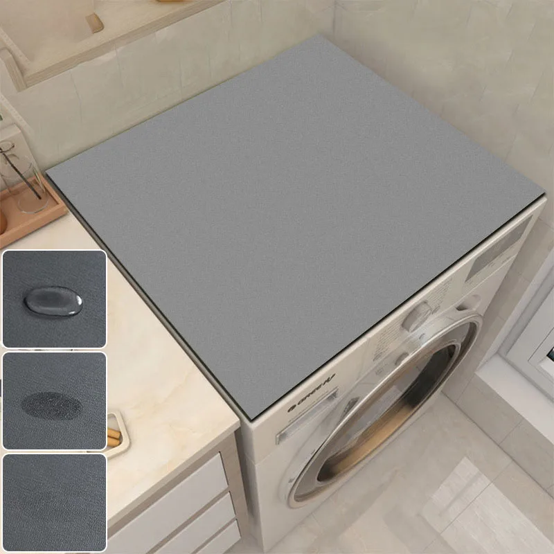 Reusable Dustproof Mat for Washing Machine Waterproof Oven Microwave Protecor Mat Absorbent Table Mats Anti-slip Drying Mats absorbent table mat