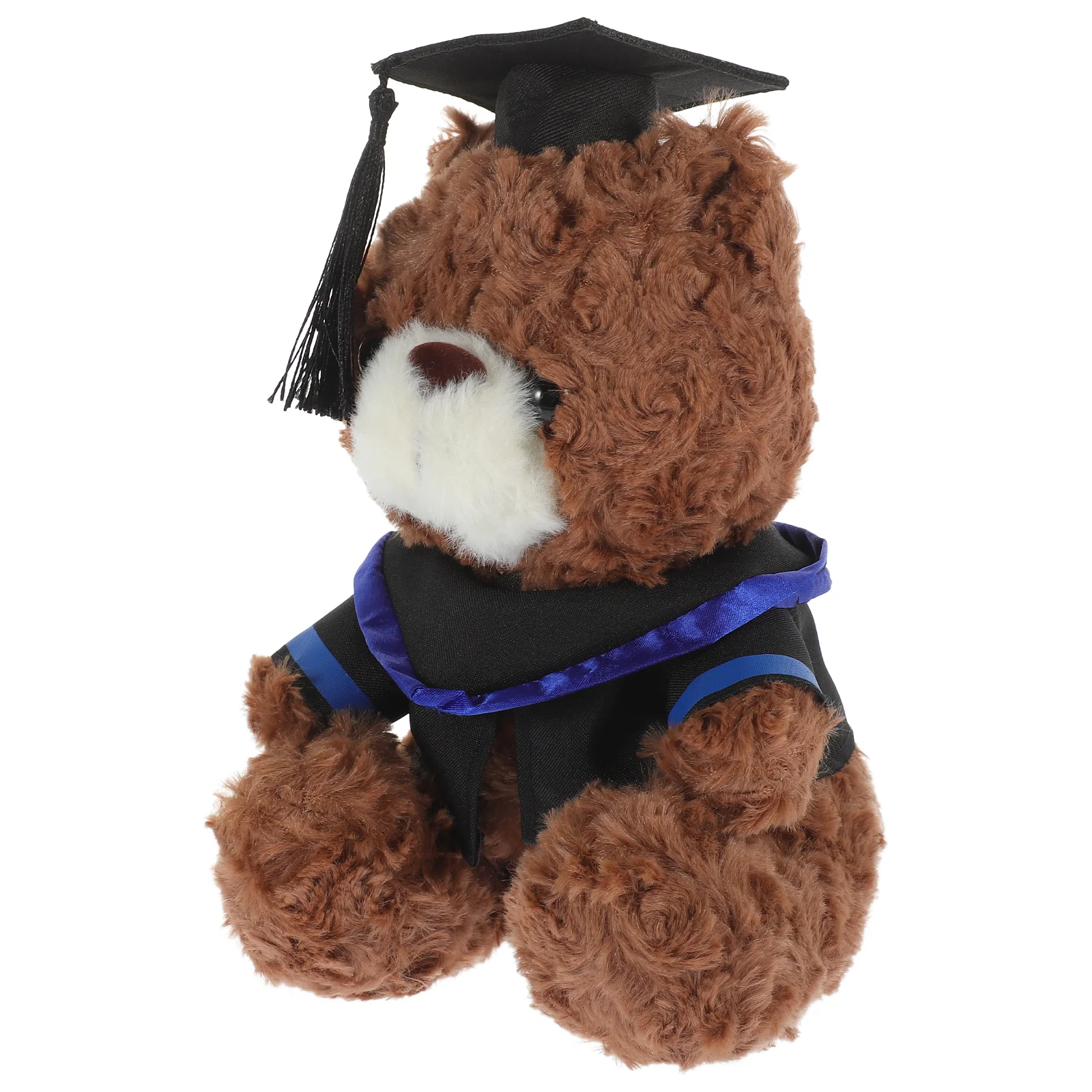 

Плюшевая искусственная игрушка с шапкой, плюшевая пушистая игрушка