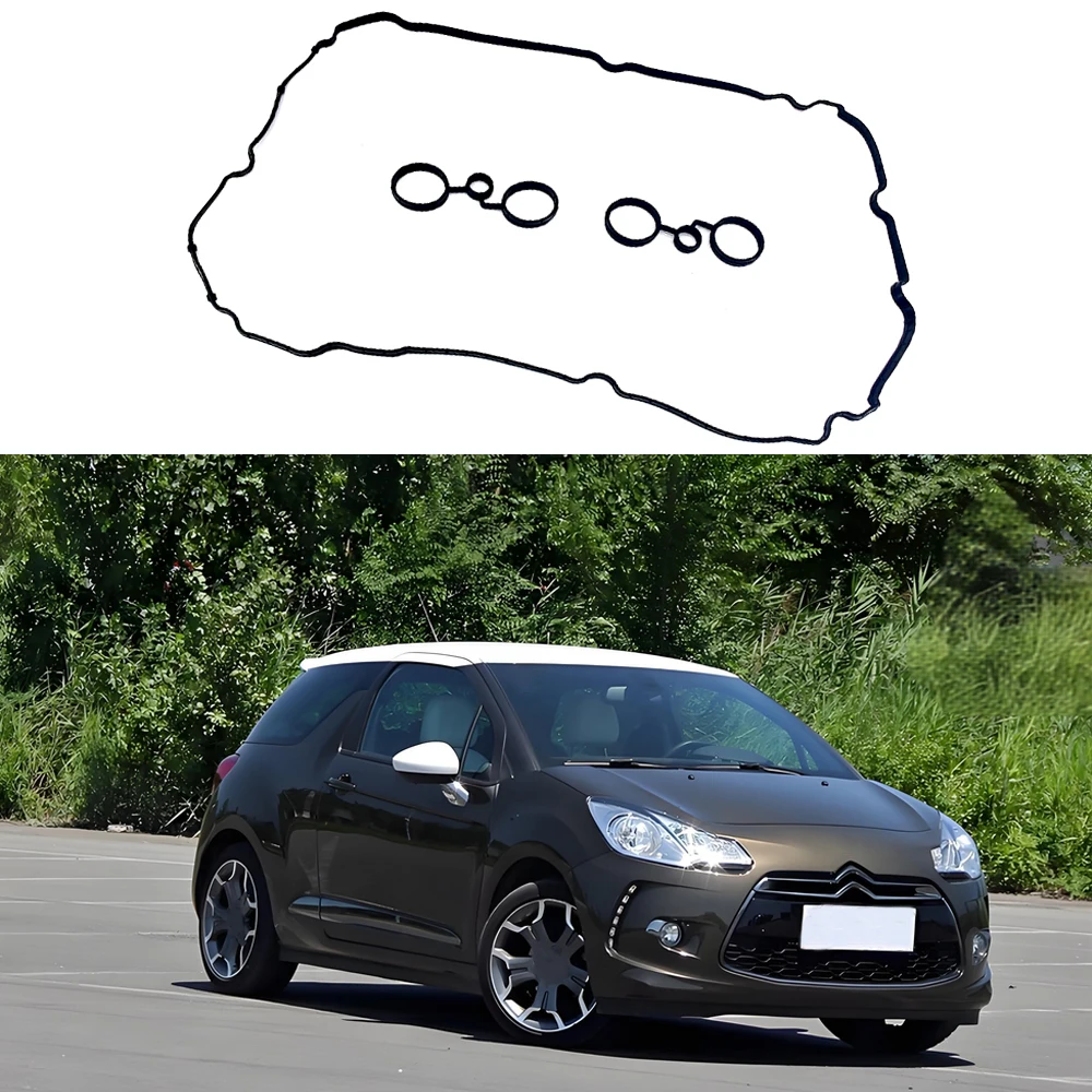 3pcs 9805264280 For Citroen C4 C5 DS3 DS4 DS5 For Peugeot 207 208 308 508 3008 5008 RCZ Valve Cover Gasket Set rubber gasket,aluminum gasket kits