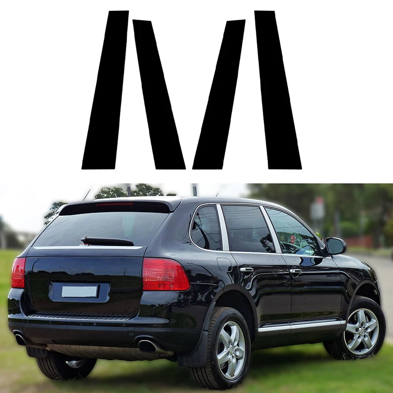Car Pillar Posts for Porsche Cayenne 9PA Chassis E1 2003 2004-2006 2007 2008 2009 2010 Door Window Trim Stickers Auto Styling 2 Car Pillar Posts for Porsche Cayenne 9PA Chassis E1 2003 2004-2006 2007 2008 2009 2010 Door Window Trim Stickers Auto Styling 2
