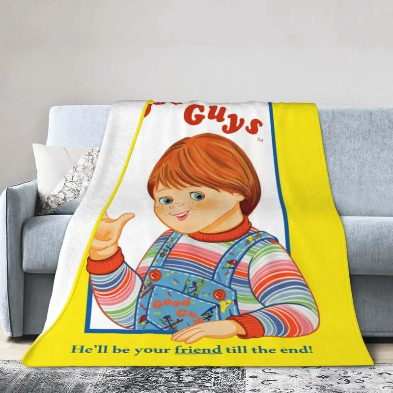 

Child's Play Good Guys Chucky Blanket 3D Print Soft Flannel Fleece Warm Throw Blankets for Car Bedroom Couch Bedspreads