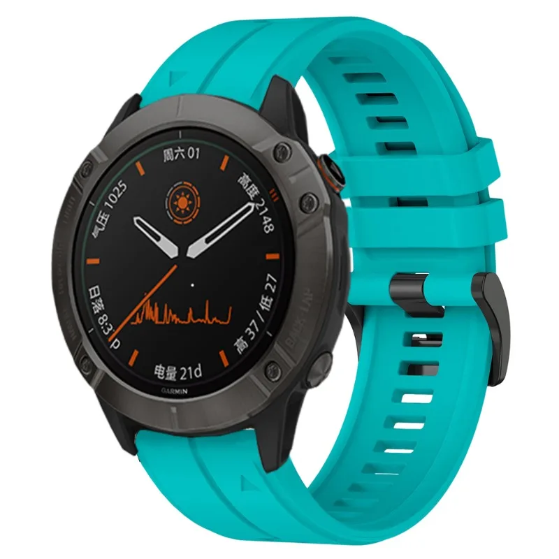 Silicone Outdoor Waterproof Watch Band with QuickFit Closure, Available in Multiple Sizes