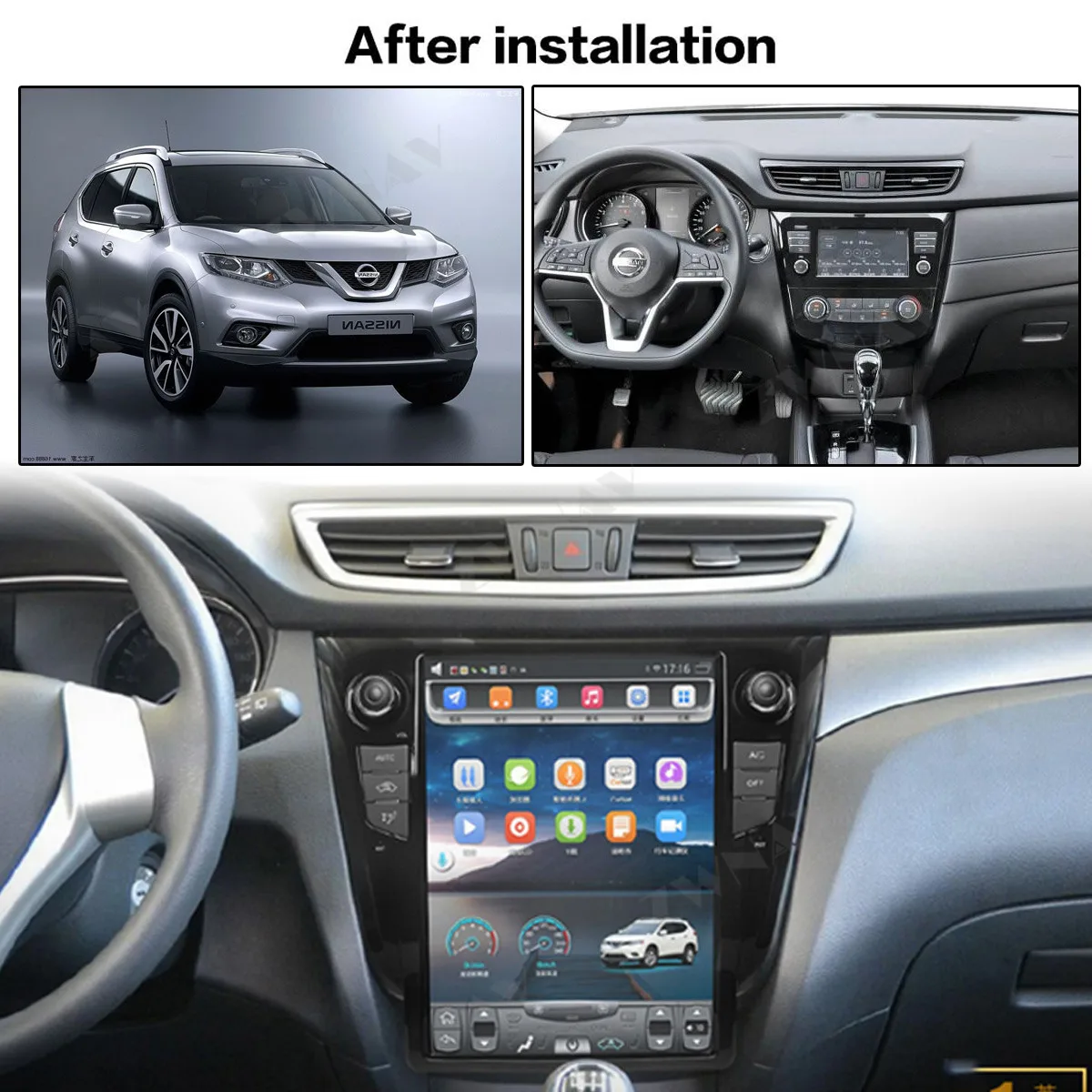 

12.1" Tesla Android Screen Autoradio For Nissan X-TRAIL Qashqai Rouge 2013 Carplay Car Multimedia Video Player Radio GPS Stereo