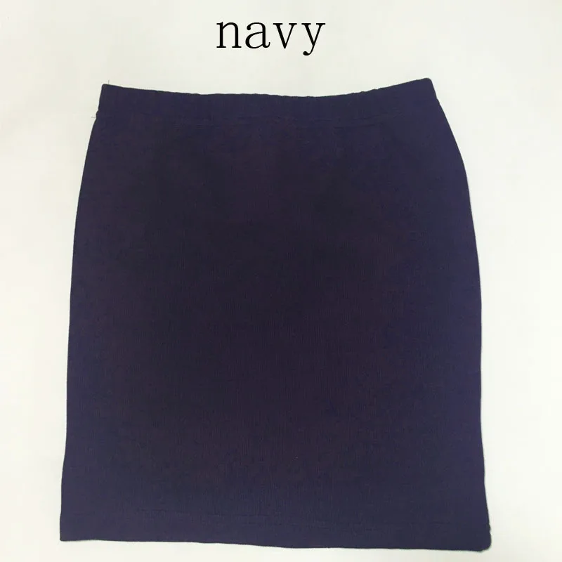Women Summer Mini Skirt Elastic Waist Candy Color