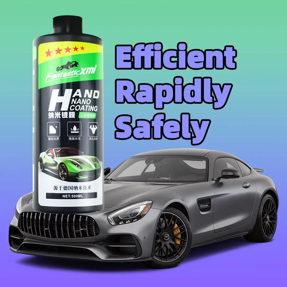 Ceramic Car Coating Nano Ceramic 500ml Car Coating Auto Detailing Products Liquid Spray Polish Wax Film Paint Care Protector Kit Accessories
