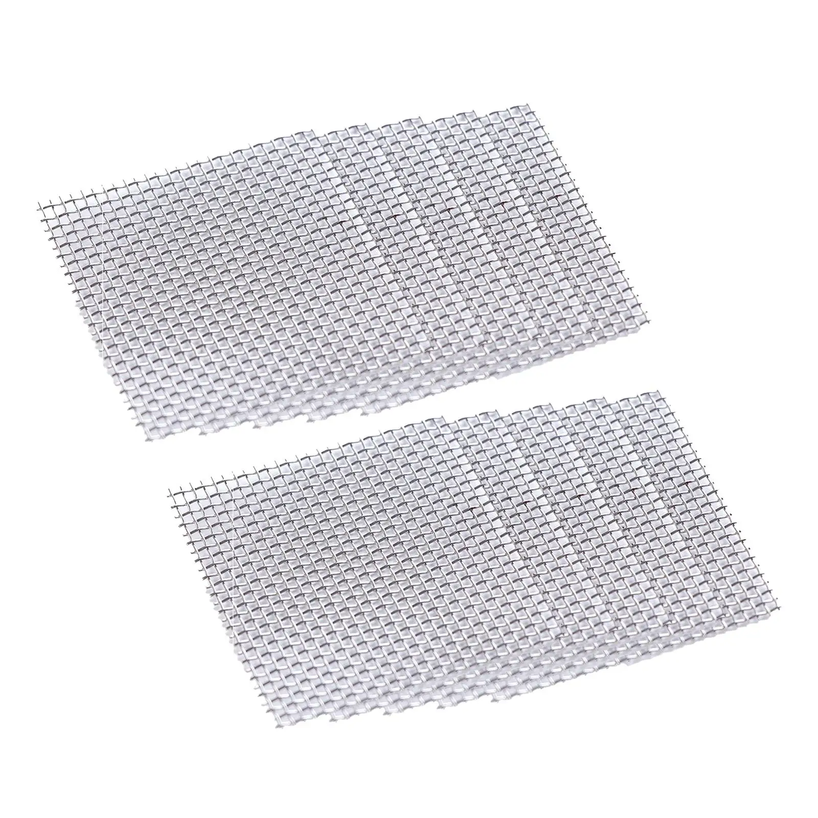 Fish Tank Decorations 10Pcs Fish Tank Wire Mesh Pad 8*8cm Fish Tank Plant Holder DIY Steel Aquarium Decoration Plant Stand Craft Landscape Moss Net