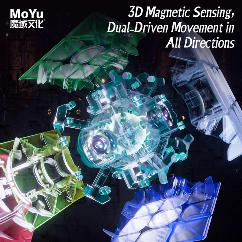 MOYU WEILONG WRM V9 자기 매직 큐브 Maglev 3x3 전문 3×3 속도 퍼즐 어린이 장난감 선물 3x3x3 Speedcube Cubo Magico