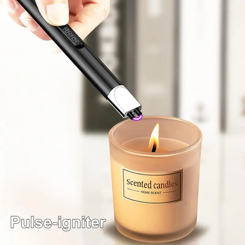 USB Electric Rechargeable Kitchen Lighter Electric Arc BBQ Lighter Windproof Flameless Plasma Ignition Long Gas,bbq lighter,electric arc igniter