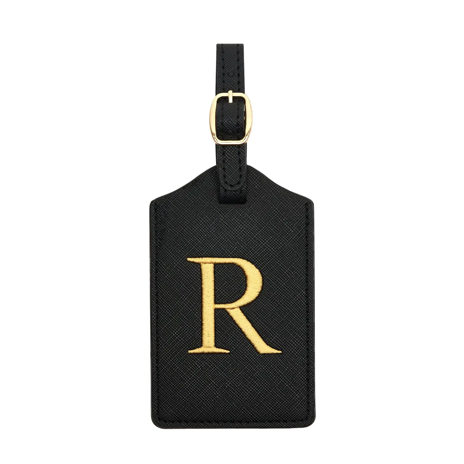Enhanced PU Leather Luggage Tag with Privacy Cover & Name Card Slot