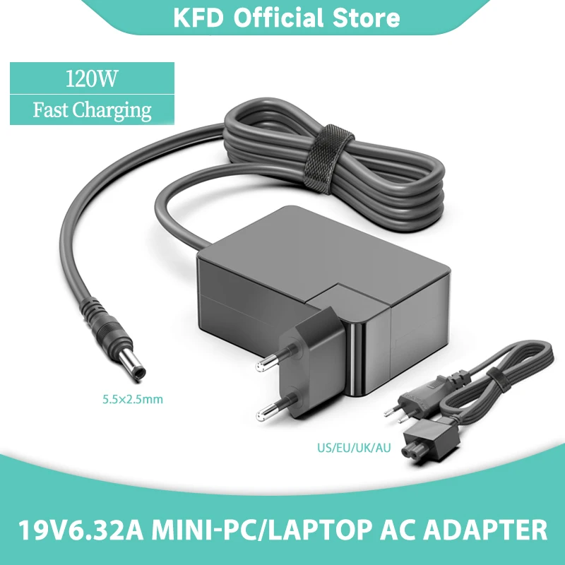 19V 6.32A 120W AC Adapter for Mini PC Power Intel NUC 11 NUC11PAHi5 NUC11PAHi7 NUC11TNHi5 NUC11TNHi7 NUC11TNKi5 NUC11TNKi7 NUC10 charger adapter power supply adapter