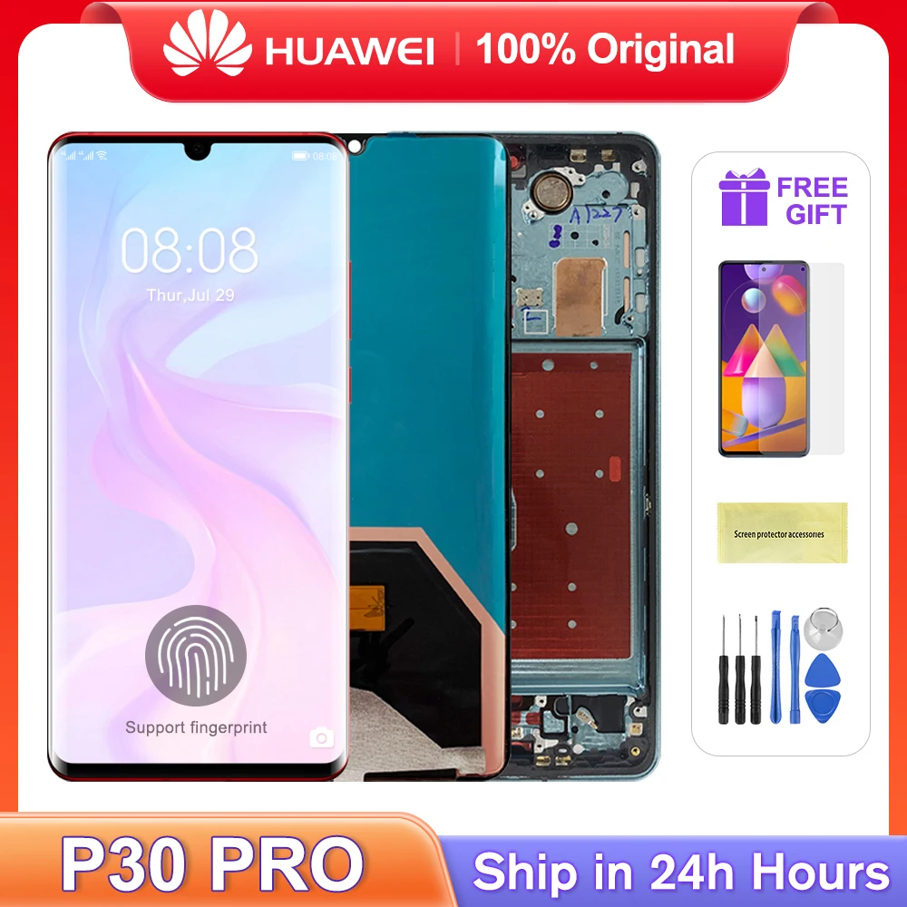 Original Display Screen With Fingerprint For Huawei P30 Pro Lcd Display