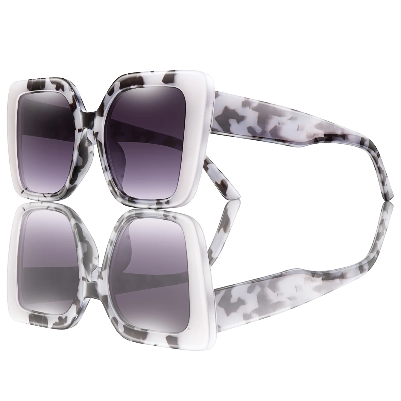 Trendy Cycling Glasses Casual Square Shades UV Protected