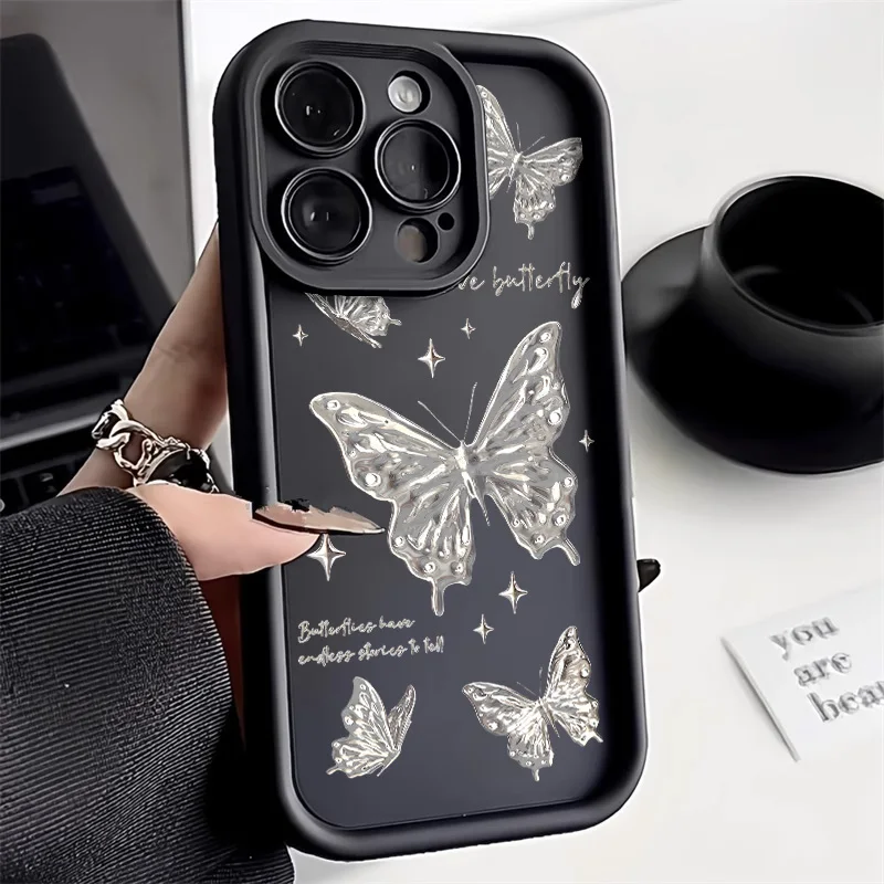 thumbnail image 1 of Bonita funda para teléfono para iPhone 15, funda para iPhone 11, 13, 12, 14, 16 Pro Max, XR, XS, 7, 8 Plus, SE, a prueba de golpes, con lazo de cereza, 1 of 5