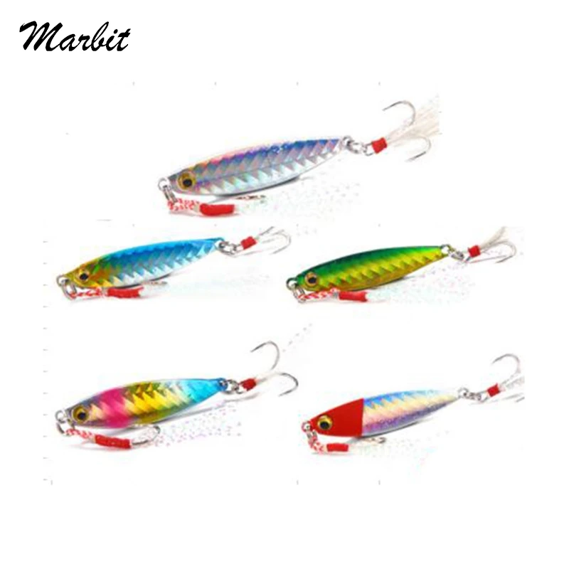 New 3D Night Glow Eyes Fast Sinking Metal Jig Lure 7G 10G 15G 20G Saltwater Shore Casting Fishing Lure Vertical Metal Jig