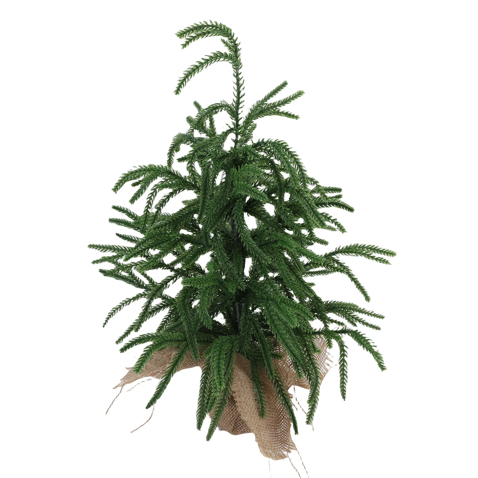 Artificial Xmas Tree PET Green Mini Xmas Pine Tree Tabletop Centerpiece for Home Holiday Indoor Dining Table Decor