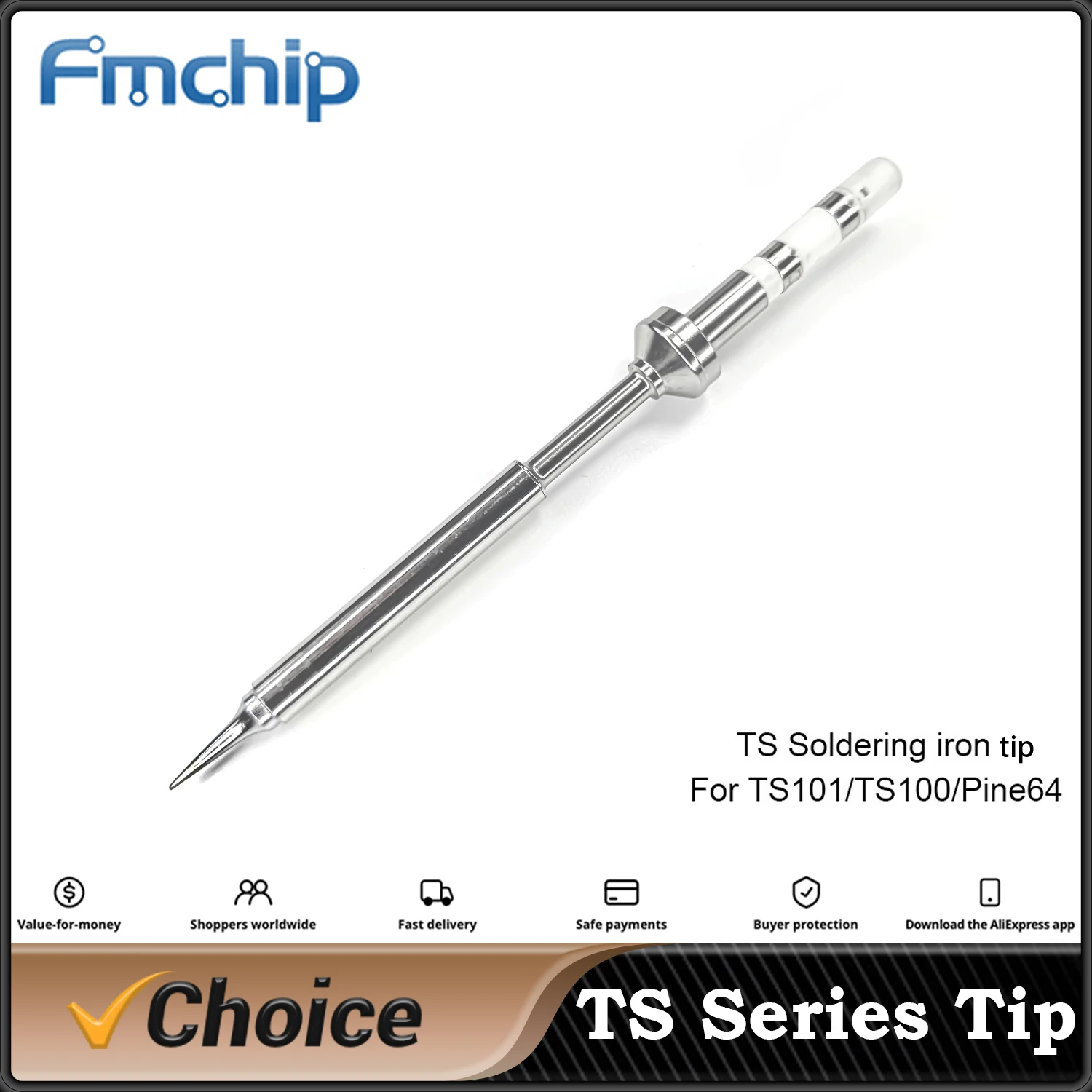 O ferro de solda elétrico derruba a substituição, Pine64 TS100 ts101, vários modelos de Pinecil V2, série BC2 dos TS, ILS C4