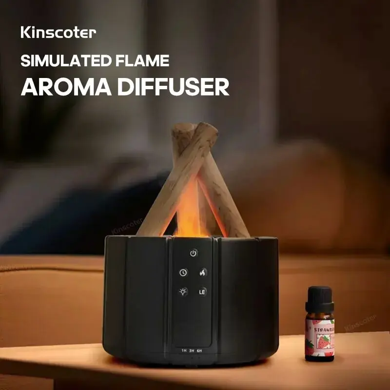 Aromatherapy Machine Simulated campfire aromatherapy machine air humidifier ultrasonic atomizer essential oil diffuser