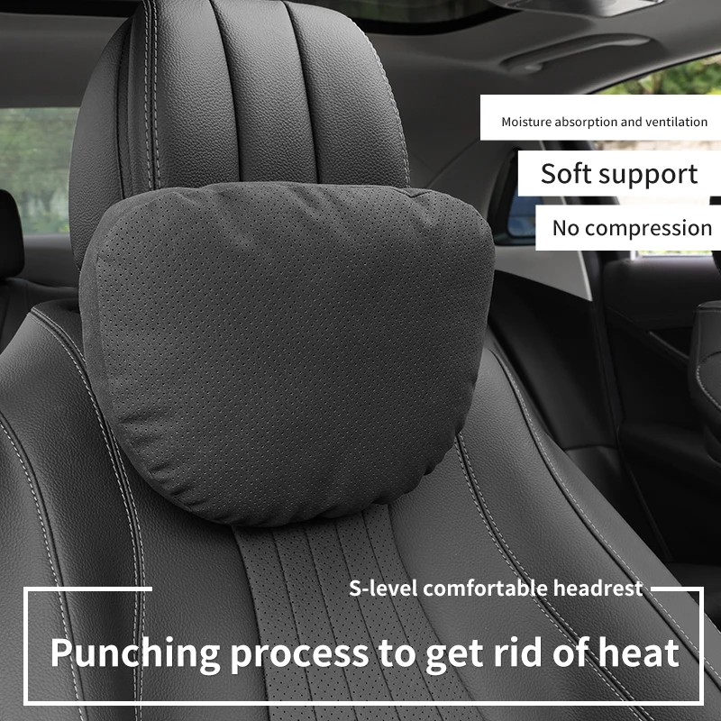 

Top Quality Car Headrest Neck Support Seat Breathable For Maybach Design S Class Soft Cushion Universal Car Neck Waist Pillow