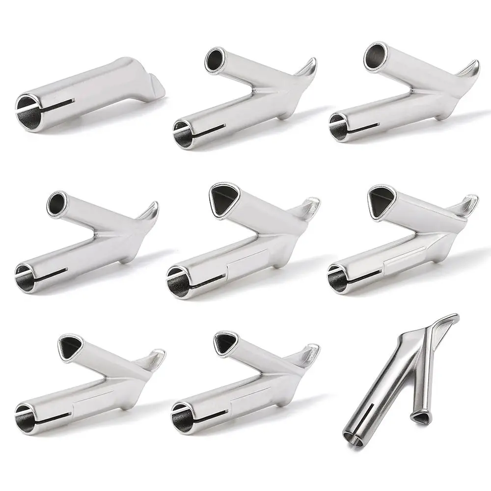 

Multi-style Welding Nozzles Tool For Vinyl PVC Plastic Hot Air Blower Triangle Speed Nozzle 5mm Round Welding Head Alloy Y Type