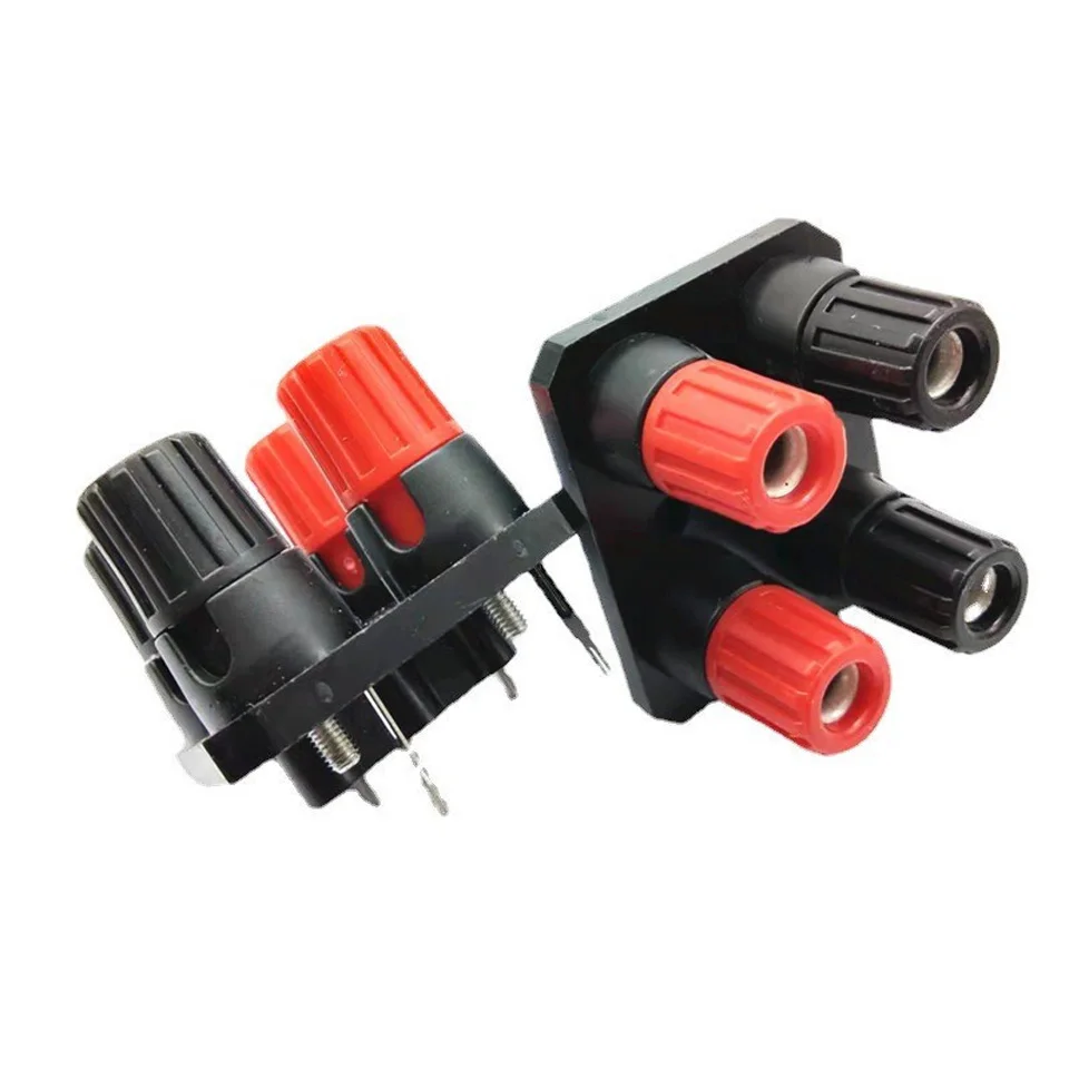 1pcs WP410 fourbit straightfoot audio audio box power amplifier terminal banana plug external