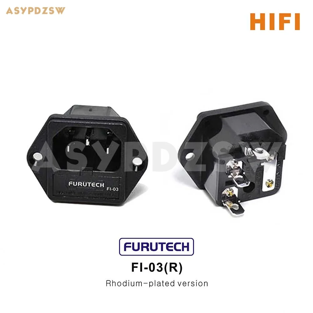 Hifi Originale Furutech Fi-03(R) Rodiato/Fi-03(G) Presa Di Alimentazione Ca Iec 15A Placcata In Oro