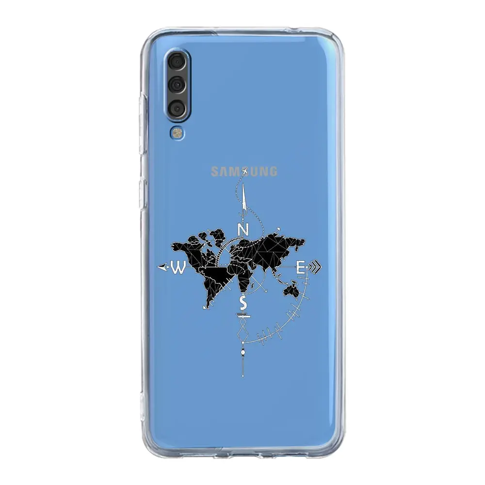 Cartoon World Map Scenery Phone Case Cover