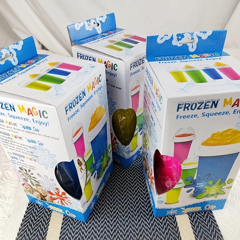Plastic Cup Double Layer Pinch Cup For Quick Cooling Outdoor Ice Making
