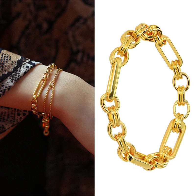 2022 Stainless Steel Personality Gold Bracelet Fashion Trend High
