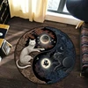 Animal Art Carpet 3D Printed Dragon Tiger Lion Round Rug Living Room Bedroom Child Study Room Decoration Round Rug Floor Mat 4