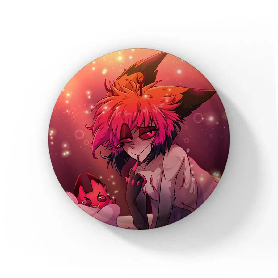 8 pièces Hazbin Hotel ! Lucifer Alastor Charlie AD métal