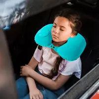 Inflatable Travel Pillow U-Shaped Car Pillow Neck Protector Portable Comfortable Pillow For Airplane Train Car 2