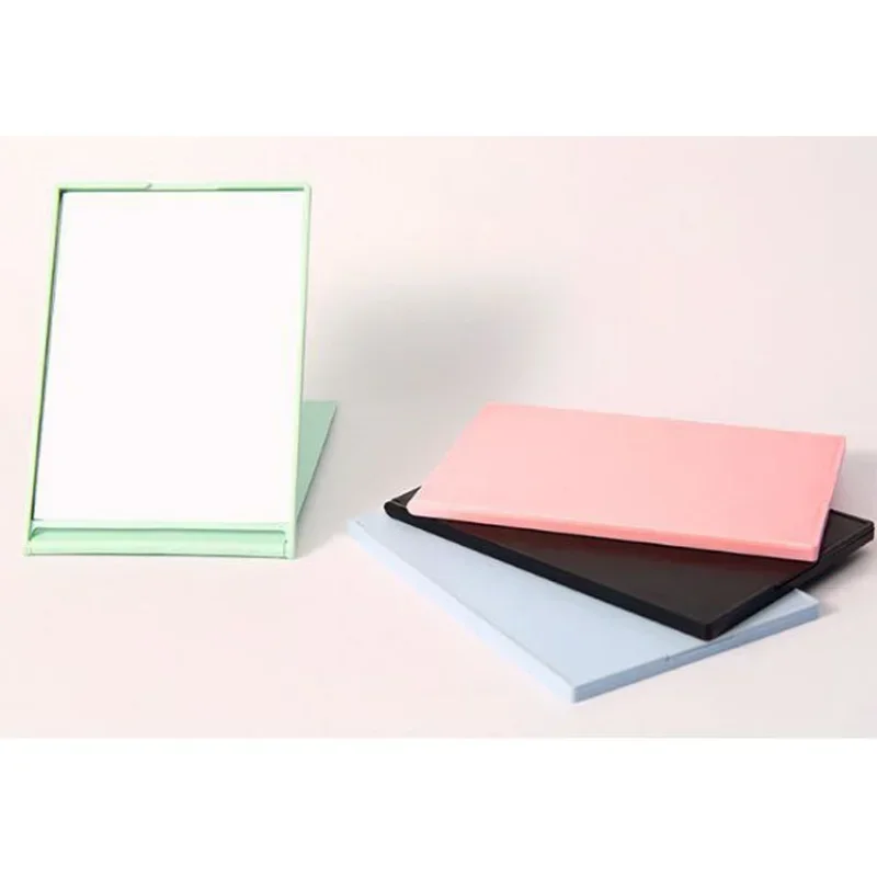 Folding Mirror Mini Portable Makeup Mirror Hand Standing Small Mirror Vanity Foldable Compact Pocket Cosmetics Tools 5